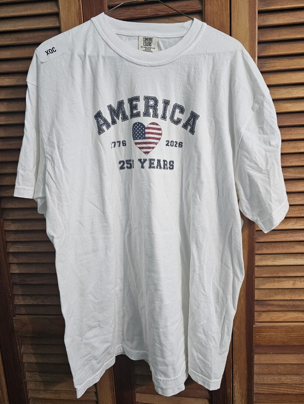 Comfort Colors America 250 Years Patriotic Graphic T-Shirt Size XL NWT